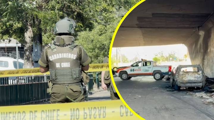 Hombre es asesinado a disparos en plena calle de Cerro Navia: Investigan si auto quemado en las cercanías está vinculado al crimen