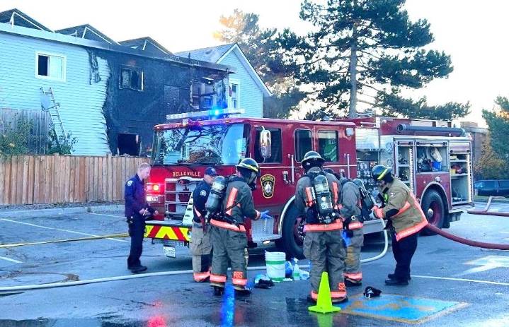 Belleville firefighters douse blaze at Donald Street apartment complex