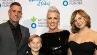 Grammy Winner Pink Celebrates  Humanitarian Honour With Family At New York Gala