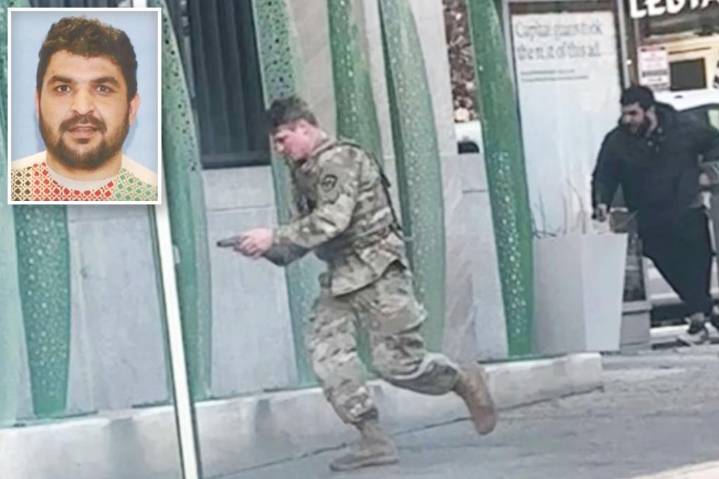 Horrific new footage shows hero National Guardsman open fire on Afghan gunman suspect