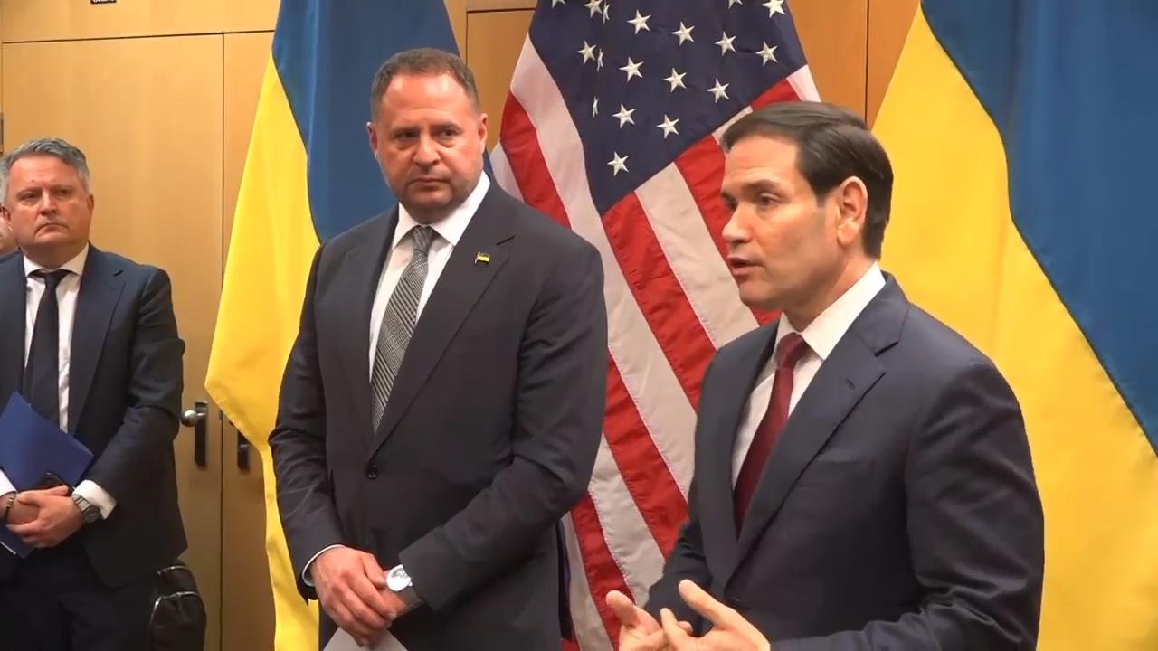 US Secretary of State Rubio gives update on Ukraine peace plan talks being held in Geneva
