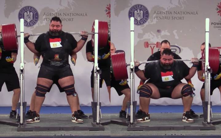 Ahmed Hassanin (+120KG) Sets New Equipped Squat and Total IPF Masters World Records