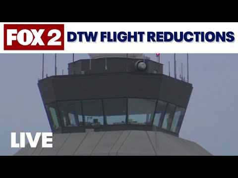 LIVE | Detroit Metro Airport flight reductions coming as government shutdown continues