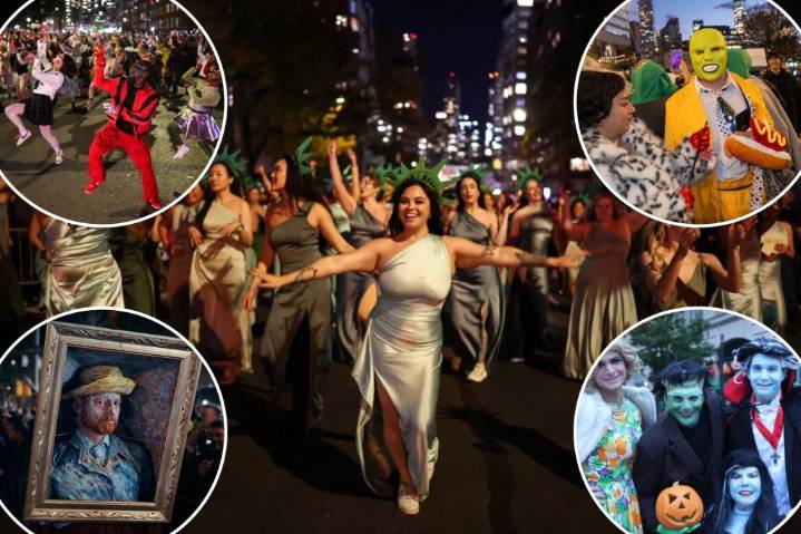 Fright night NYC Village Halloween Parade 2025: Revelers go wild in elaborate costumes