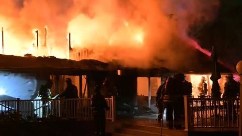 Fire causes partial collapse of Syosset house; family of 3 escapes