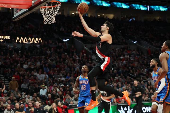 NBA roundup: Blazers hand Thunder first loss of season