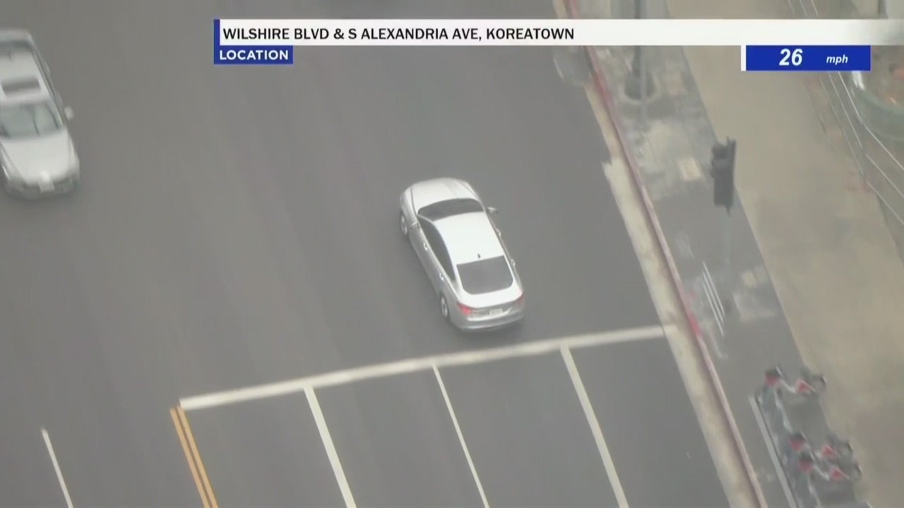 LIVE: Police chase underway in LA