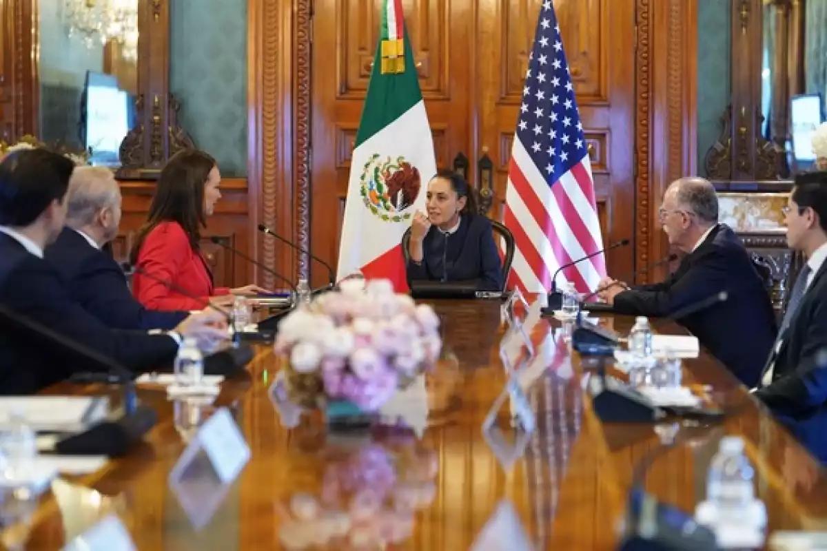 Presidenta Claudia Sheinbaum recibe en Palacio Nacional a Secretaria de Agricultura de EE.UU.