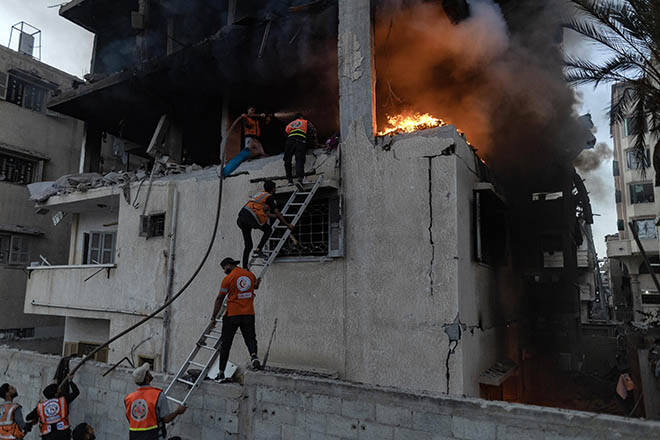 Israeli strikes kill 20 in Gaza as both sides trade blame