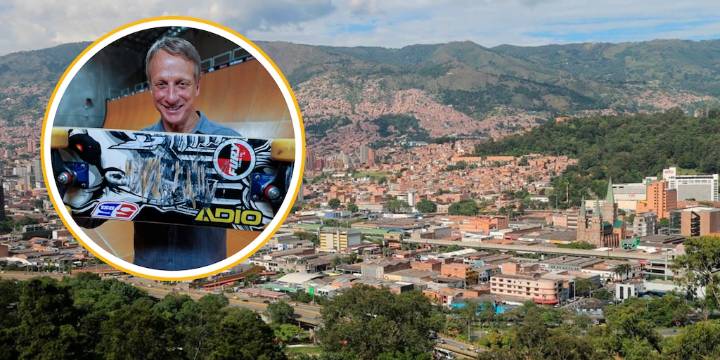 Este es el motivo por el cual la leyenda del skate Tony Hawk volvió a Medellín y encendió de nuevo la escena en el país