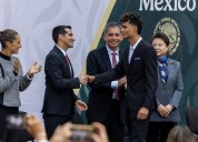 Entregan Premio Nacional del Deporte a Osmar Olvera e Isaac del Toro