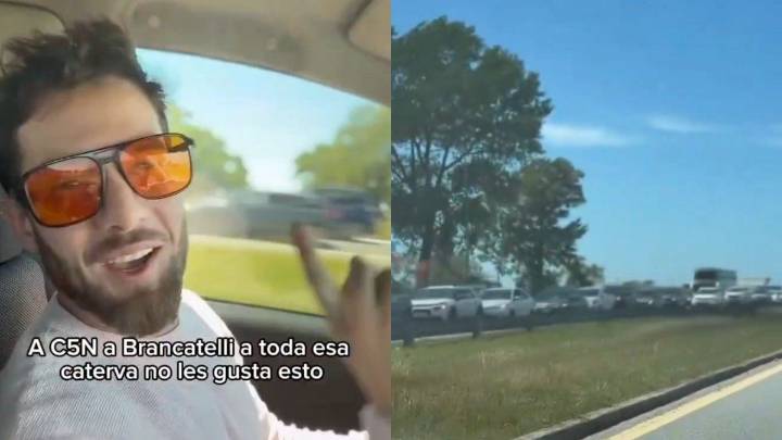 Periodista libertario se filmó manejando en la ruta 2, y sin cinturón: piden que lo sancionen