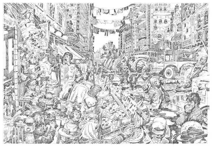Comic book co-creator and Lower East Side native Jack Kirby street co
