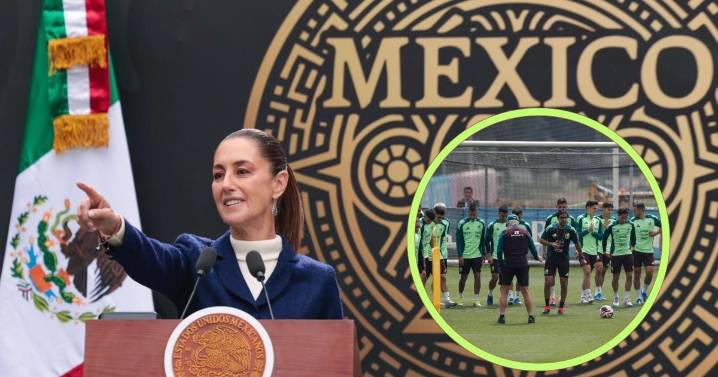 Sheinbaum da su bendición al Tri: “Cada que pisen la cancha recuerden a México”