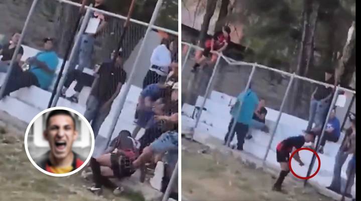 VIDEO | Exjugador de Leones Negros intenta disparar en pleno campo; desata terror en partido amateur