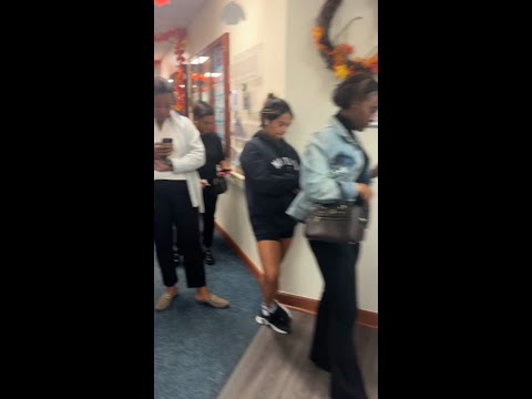 Long line forms at voting precinct in Atlanta right before polls close