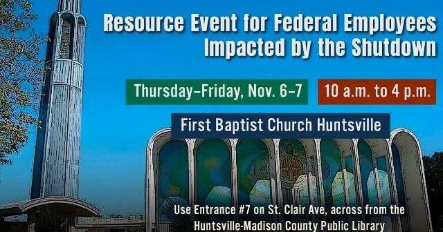 Huntsville event offers vital support for federal workers in shutdown