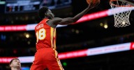 Banged-up Hawks roll to a 122-102 victory over the Lakers as Gueye scores a career