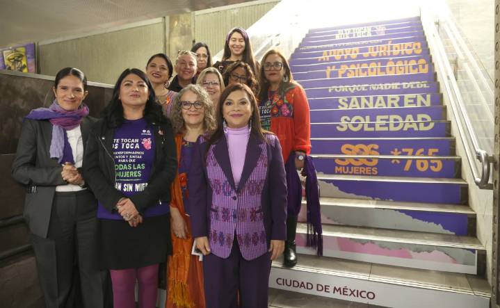 Brugada da bienvenida a la marcha del 25N a la CDMX
