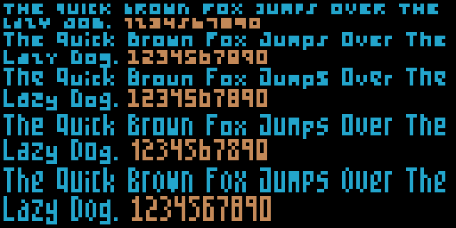 Tiny pixel fonts are a challenge. With double-width pixels, they're a nightmare.