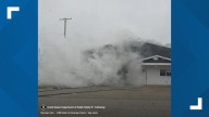 Windy conditions challenge firefighters during Grand Haven structure fire