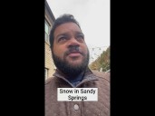 Snow falls in Sandy Springs