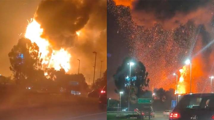 Impresionantes videos: un polo industrial explotó en Ezeiza y hay al menos 15 heridos, entre ellos policías y bomberos
