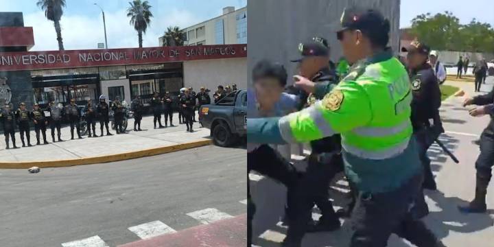 Marcha de la Generación Z: Un detenido en fuerte contigente policial en exteriores de San Marcos y PUCP