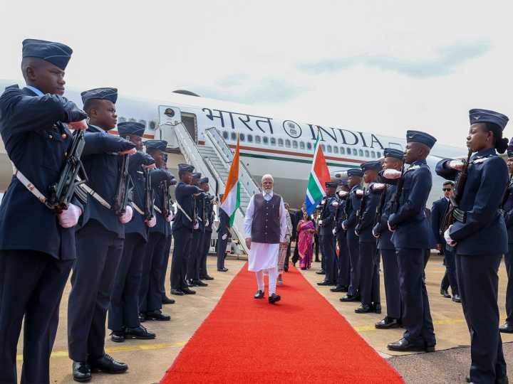 "Look forward to productive discussions," PM Modi on arrival at
