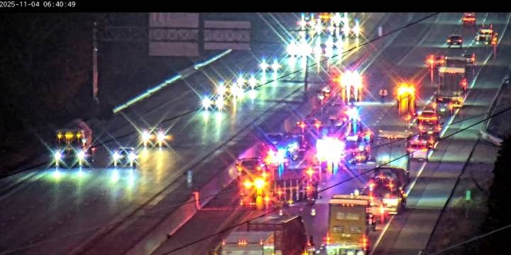 2 lanes blocked on I-64 East for multi