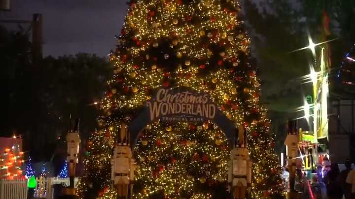 Immerse yourself in a tropical world of thrills and holiday cheer at Christmas Wonderland