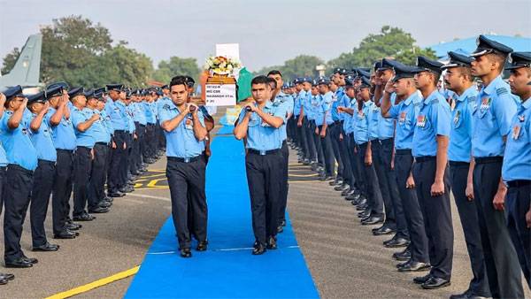 IAF pilot wing commander Namansh Syal laid to rest with full military honours