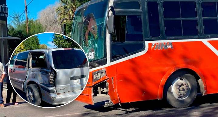 Otro choque en Hermosillo: bomberos y Cruz Roja atienden a más de 15 pasajeros tras colisión de camión 17 Express y camioneta