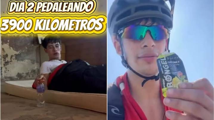 Aventura en bicicleta: un joven emprendió un viaje desde Luján rumbo a Ushuaia y recorrerá más de 3000 km