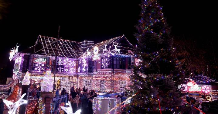 Stunning North East Christmas light display declared 'one of UK's best' and seen by millions