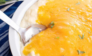 Melt-in-your-mouth cheesy mashed potatoes