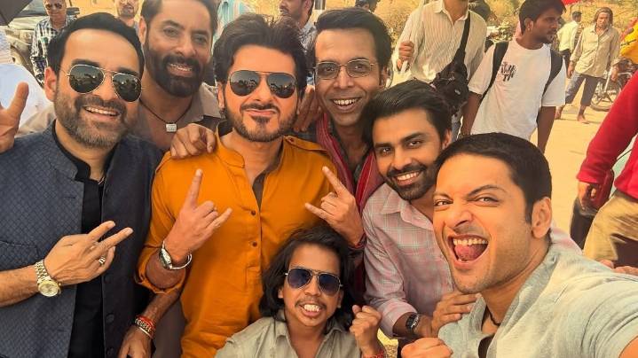 Ali Fazal shares BTS pics as Mirzapur: The Film cast shoots in Rajasthan