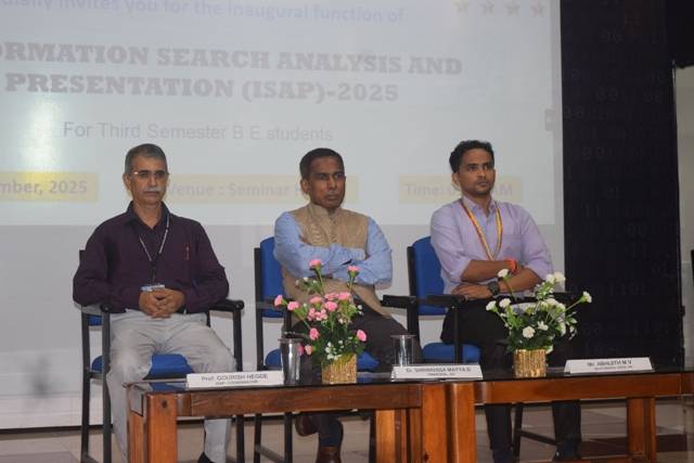 Inauguration of ISAP – 2025 held at Srinivas Institute of Technology, Mangaluru