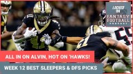 Alvin Kamara, Bryce Young, Rashid Shaheed, Hunter Henry & MORE: BEST Week 12 fantasy SLEEPERS & DFS LINEUP PICKS