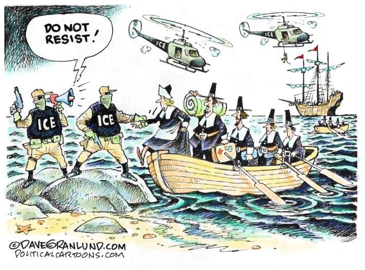 Cartoonist’s take: ‘ICE and Immigrants’