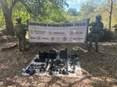 Semar asegura armas y equipo táctico en El Dorado, Sinaloa
