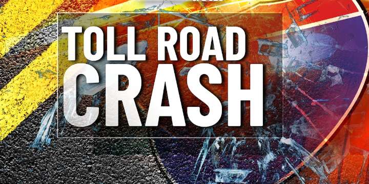 Eastbound lanes of Indiana Toll Road blocked in LaPorte County after crash