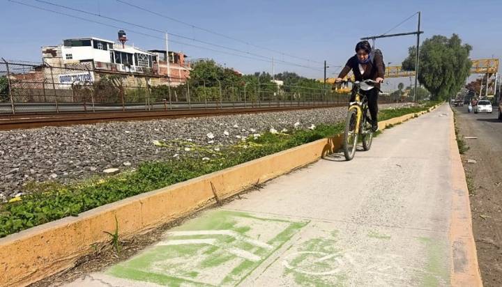 Demolerán ciclovía nueva en Cuautitlán, por obras del Tren México