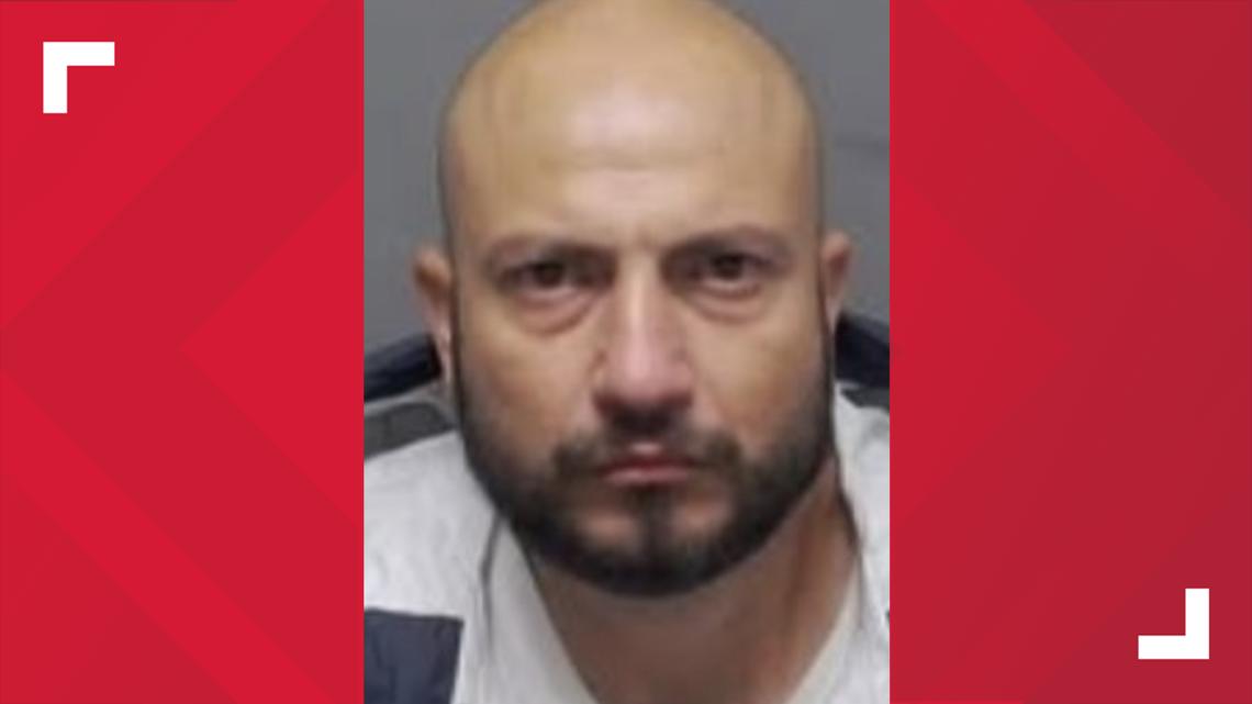 Caught in the act: Man arrested by police after he was allegedly observed breaking into mailboxes