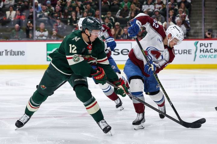 NHL roundup: Wild end Avs' 10-game winning streak