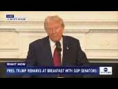 LIVE: Pres. Trump delivers remarks at breakfast with Republican Senators