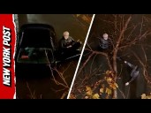 Elderly Man Rescued After Car Gets Trapped in Flash Flood Waters