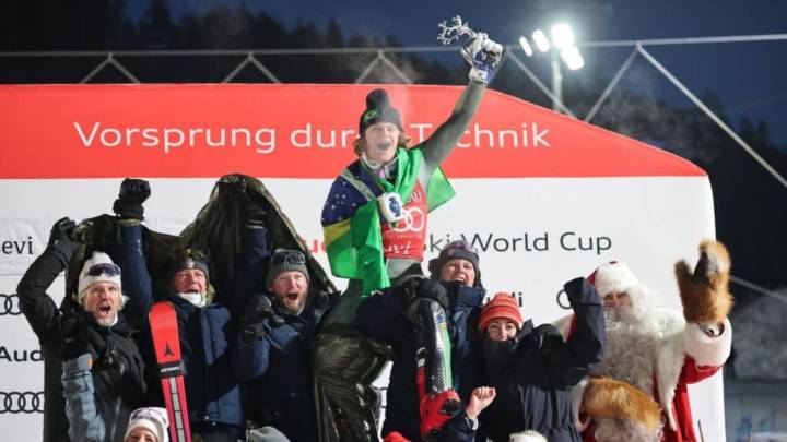 Esquí: Pinheiro Braathen le dio a Brasil su primer triunfo en la Copa del Mundo