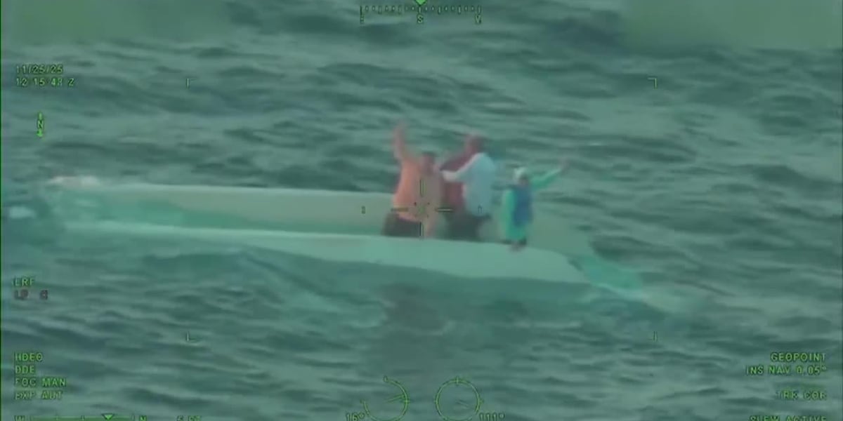 ‘Worst feeling in the world’: Family survives a night on the ocean after boat capsizes