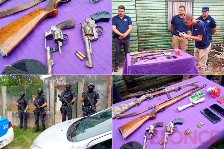 Detenidos, armas, celulares y dinero: el detalle de todo lo secuestrado en megaoperativo en Concordia